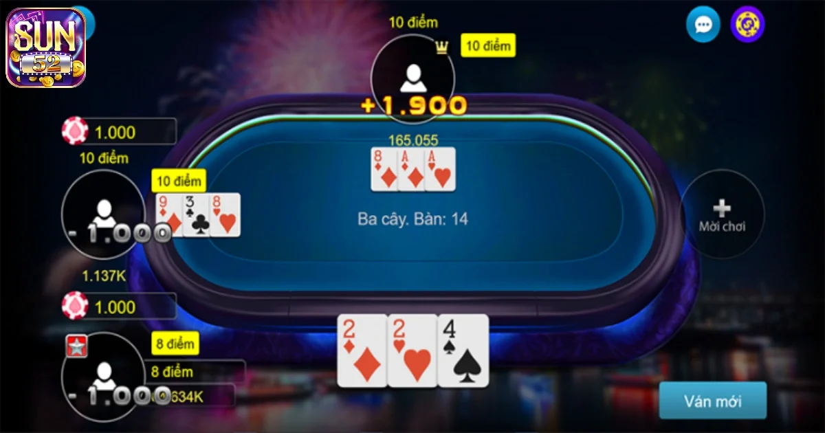 Cách chơi game bài 3 cây Sun52 dễ thắng lớn cho tân binh 2 Cách chơi game bài 3 cây Sun52 theo từng biến thể