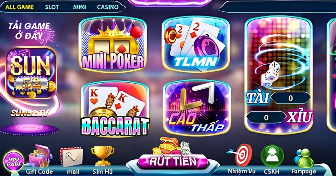 Game bài SUN52: Lựa chọn lý tưởng cho tay chơi chuyên nghiệp 1 Tổng quan về game bài SUN52
