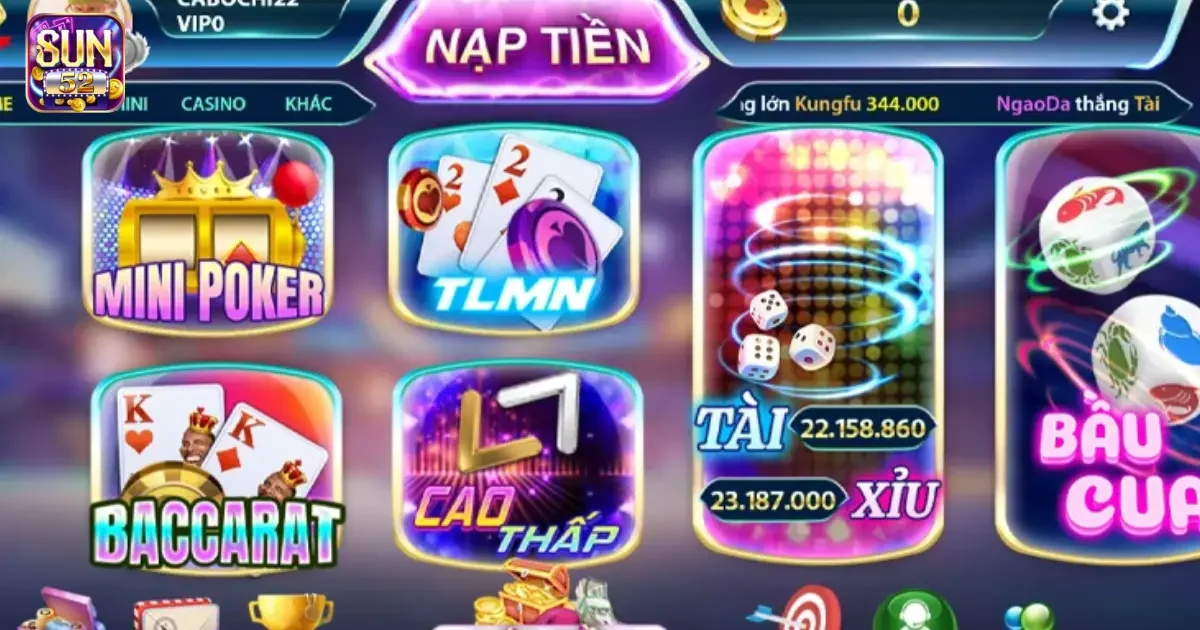 Giới thiệu về Sun52: Nơi hội tụ game bài đỉnh cao và hấp dẫn 2 Ưu điểm của cổng game Sun52