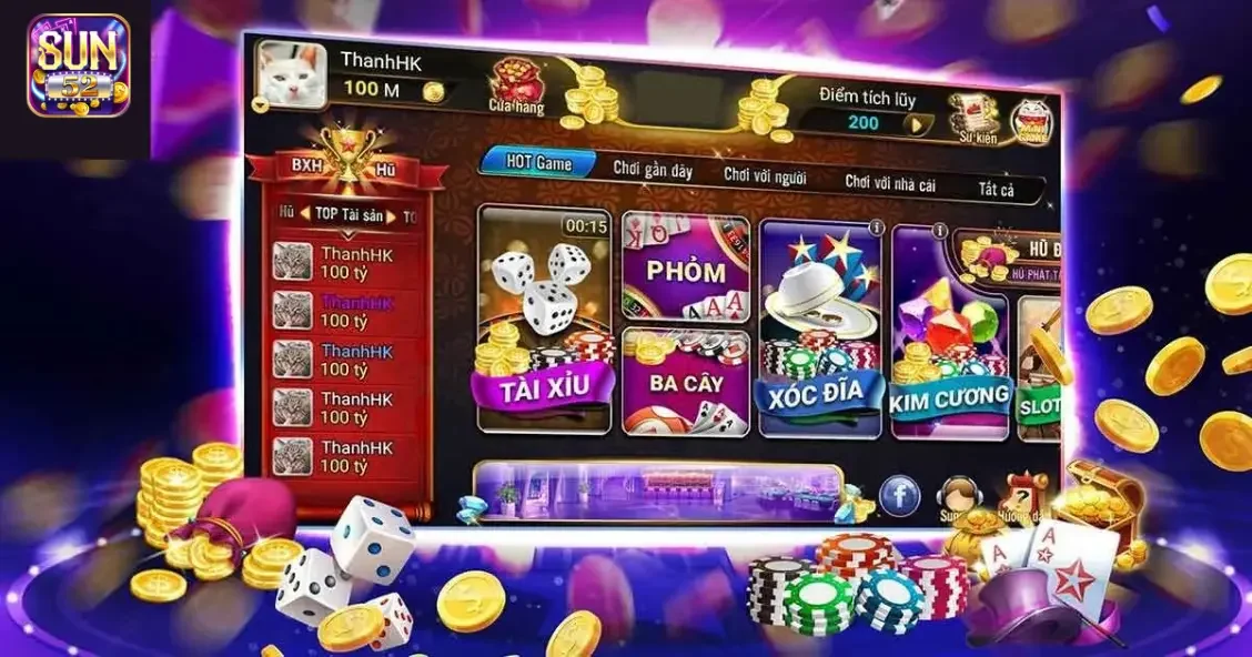 Giới thiệu về Sun52: Nơi hội tụ game bài đỉnh cao và hấp dẫn 3 Những trò chơi hấp dẫn khi giới thiệu về Sun52